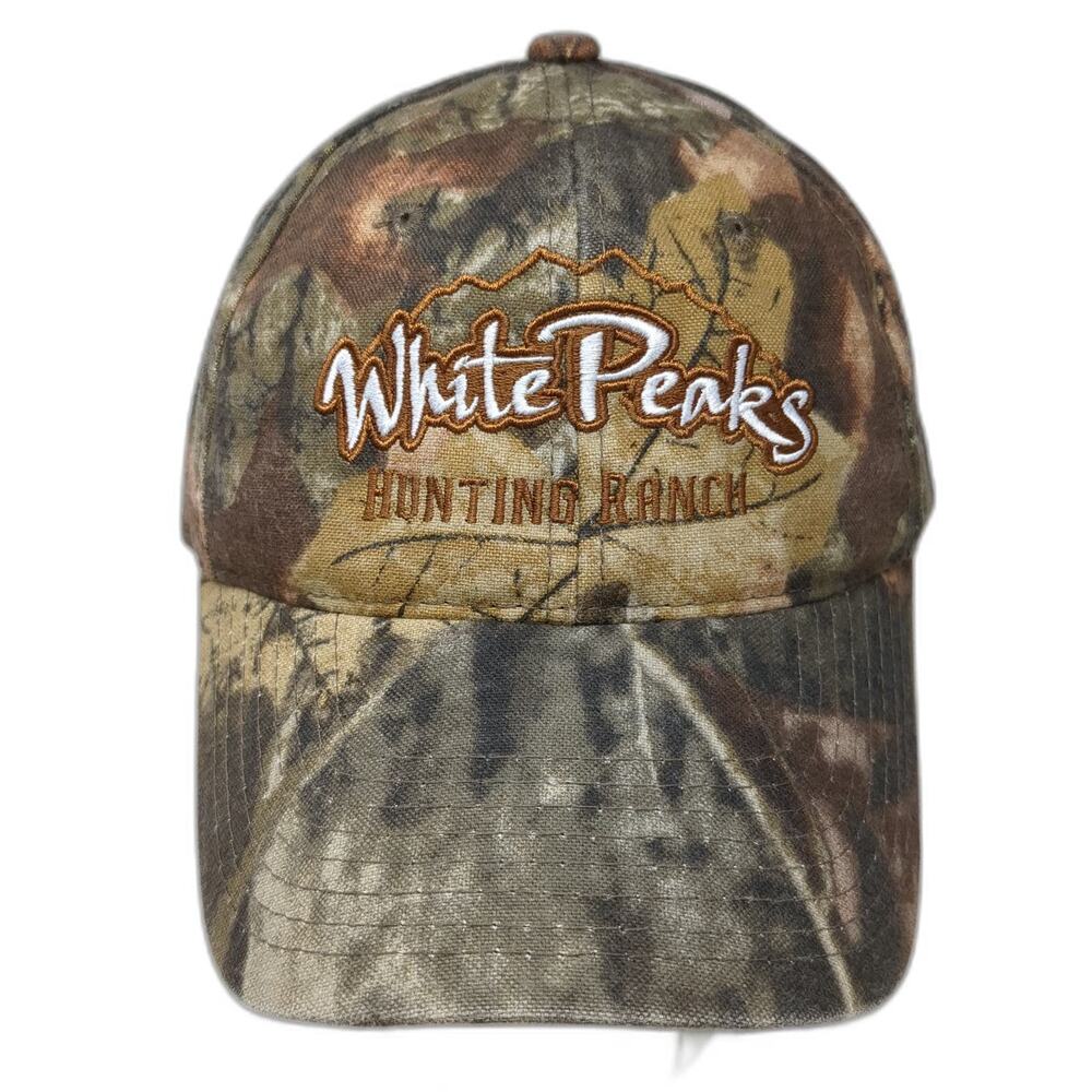 Outdoor Cap Baseball Cap Brown Camo One Size White Peaks Hunting Ranch Hat